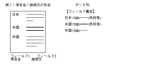 フィールド書式の例-1