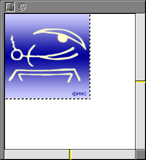 画像を左上隅に配置